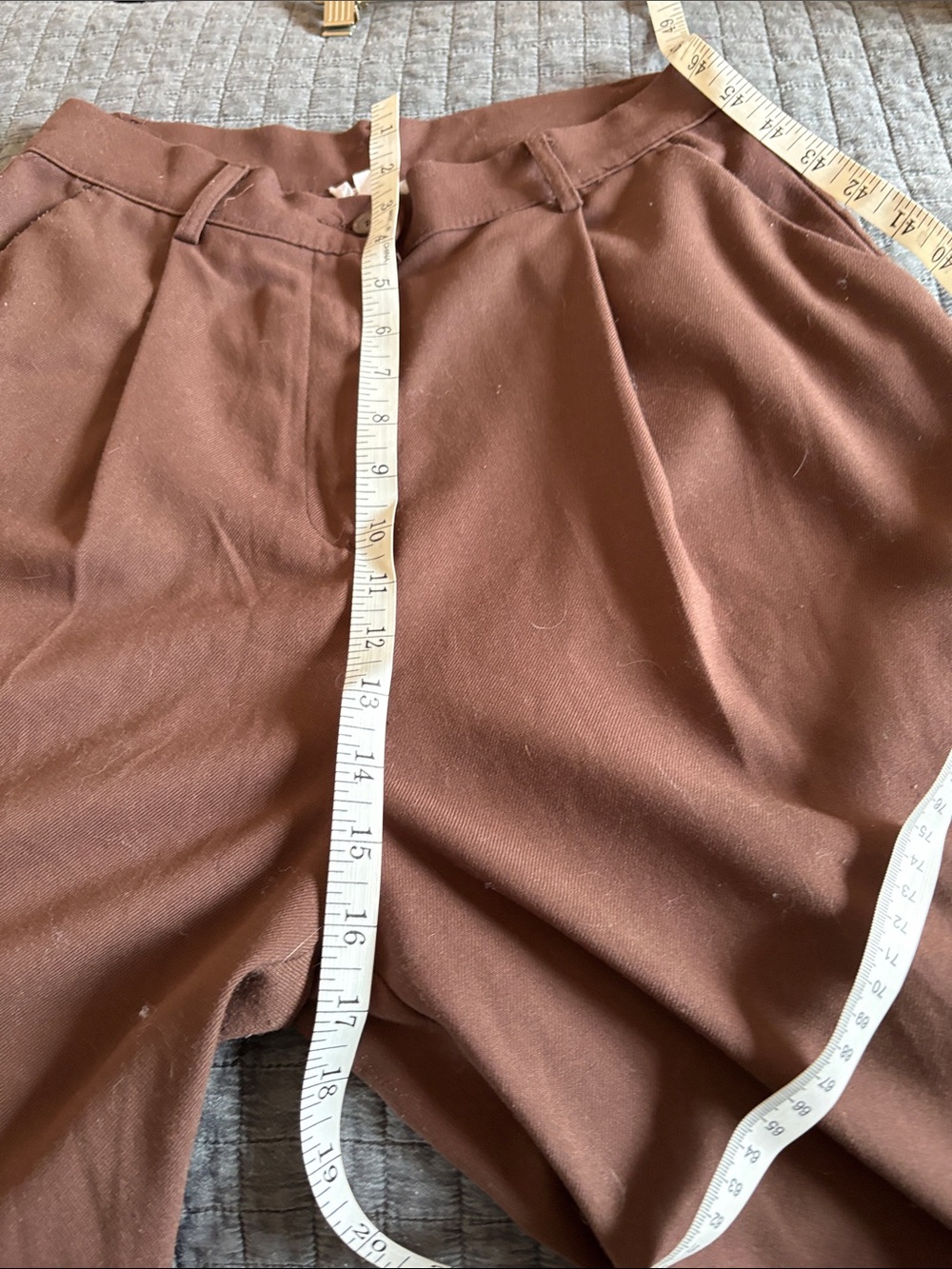 Garage Women's Brown Straight-Leg Trousers - Picture 5 of 7